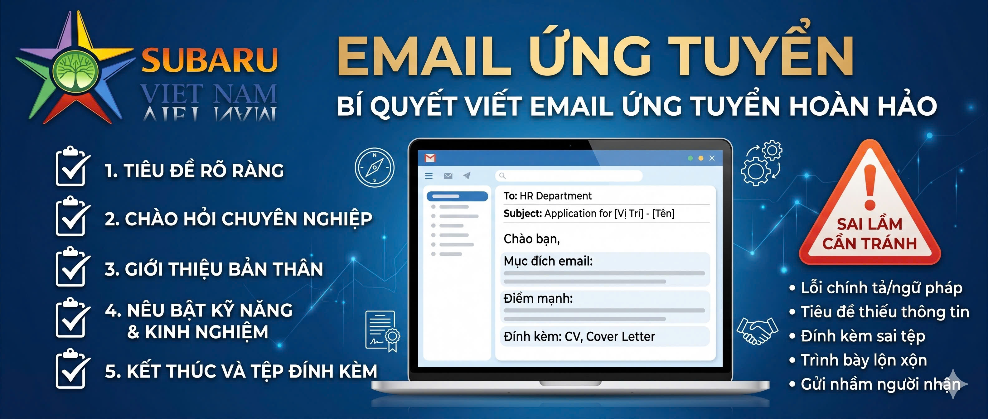Hướng Dẫn Viết Email Ứng Tuyển "Chuẩn Không Cần Chỉnh" Giúp Bạn Nổi Bật